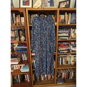 Ulla popken long sleeve maxi shirt dress sz 20/22โeuc